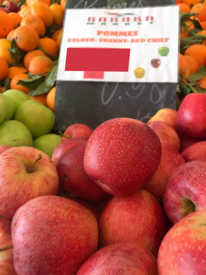 Pomme golden rouge Nice