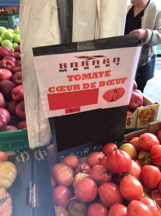 Tomates cœur de bœuf Nice